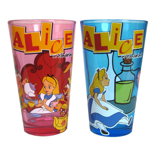 Alice in Wonderland 16 oz. Pint Glass 2-Pack